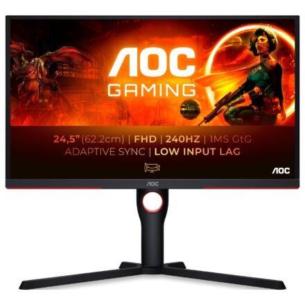 AOC AOC | Monitor | 25G3ZM/BK | 24.5 " | VA | FHD | 16:9 | 240 Hz | 1 ms | 1920 x 1080 | 300 cd/m² | HDMI ports quantity 2 | Black/Red | Warranty 36 month(s) 25G3ZM/BK