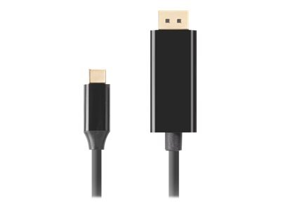 Lanberg Lanberg USB-C to DisplayPort Cable, 1.8 m 4K/60Hz, Black | Lanberg | USB-C to DisplayPort Cable | CA-CMDP-10CU-0018-BK | Black | 1.8 m CA-CMDP-10CU-0018-BK