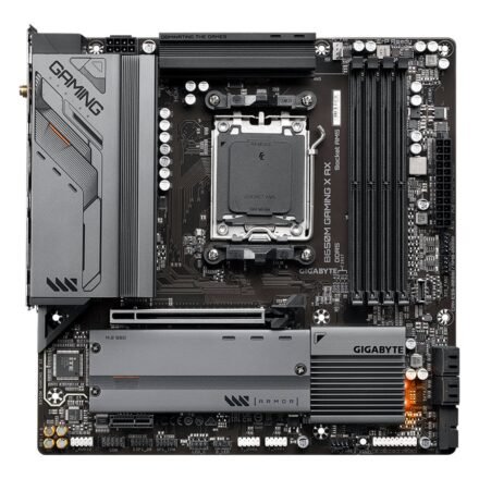 Gigabyte Gigabyte | B650M GAMING X AX 1.1 M/B | Processor family AMD | Processor socket AM5 | DDR5 DIMM | Memory slots 4 | Supported hard disk drive interfaces SATA, M.2 | Number of SATA connectors 4 | Chipset B650 | Micro ATX B650M GAMING X AX