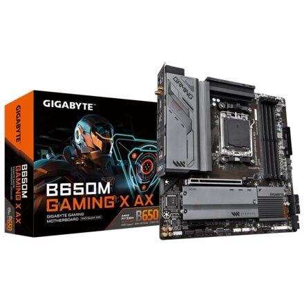 Gigabyte Gigabyte | B650M GAMING X AX 1.1 M/B | Processor family AMD | Processor socket AM5 | DDR5 DIMM | Memory slots 4 | Supported hard disk drive interfaces SATA, M.2 | Number of SATA connectors 4 | Chipset B650 | Micro ATX B650M GAMING X AX