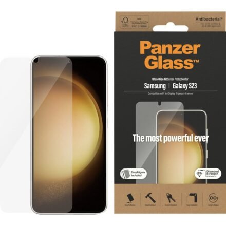 PanzerGlass PanzerGlass Screen Protector Samsung Galaxy S23, Ultra-Wide Fit W. Easyaligner | PanzerGlass 7315
