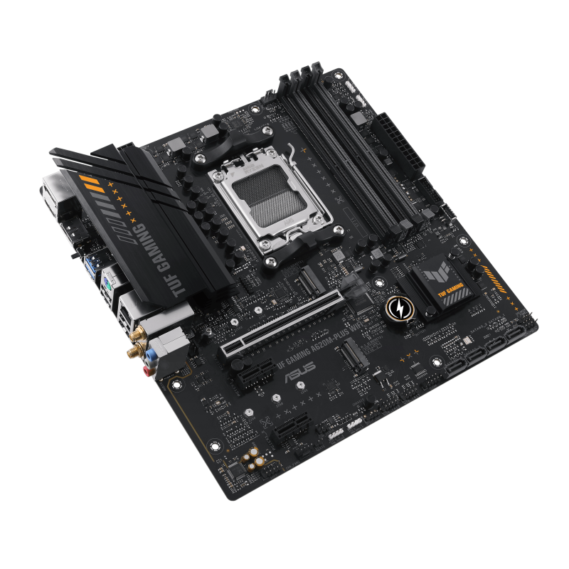 Asus Asus | TUF GAMING A620M-PLUS WIFI | Processor family AMD | Processor socket AM5 | DDR5 DIMM | Memory slots 4 | Supported hard disk drive interfaces SATA, M.2 | Number of SATA connectors 4 | Chipset AMD A620 | Micro-ATX 90MB1F00-M0EAY0