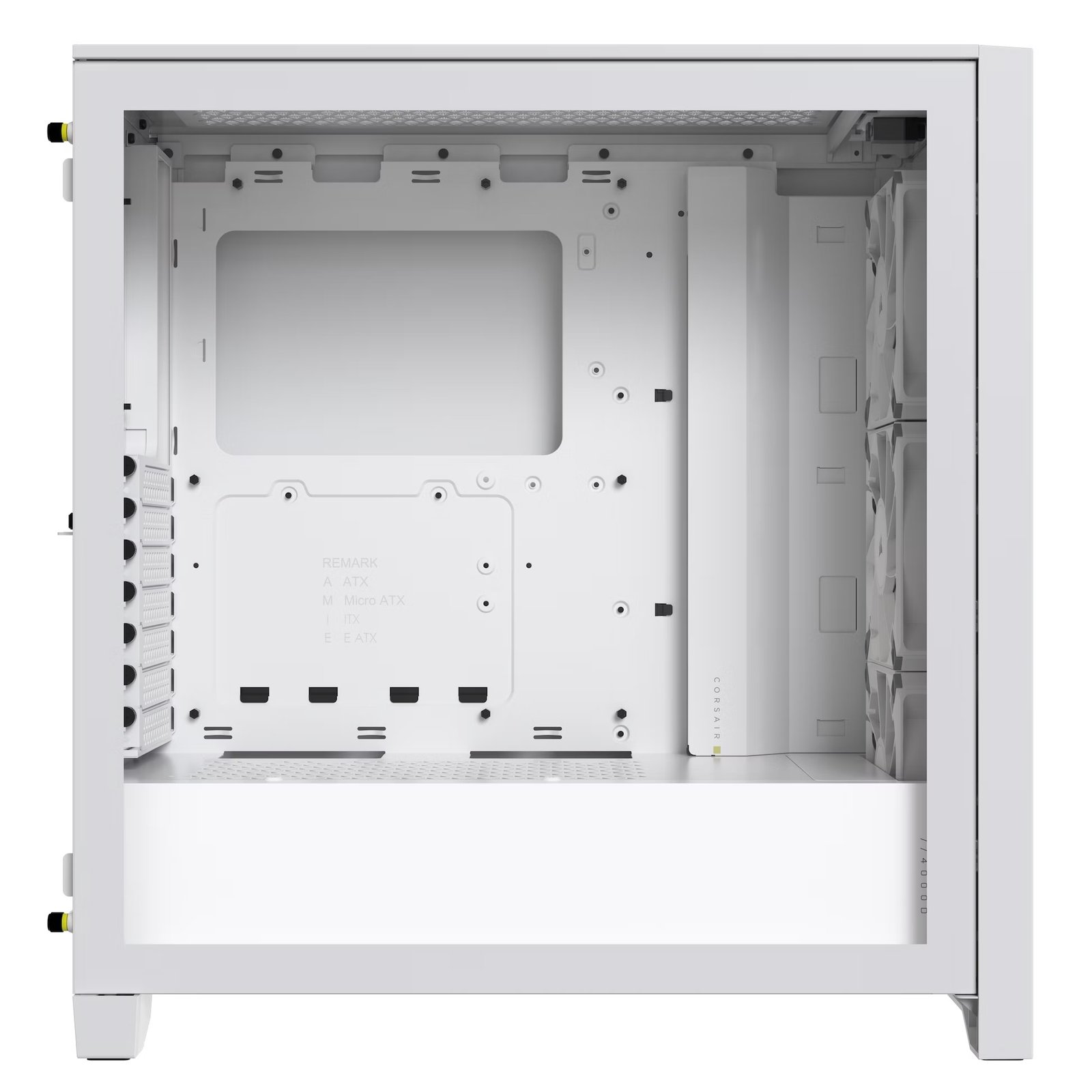 Corsair Corsair | Tempered Glass PC Case | iCUE 4000D RGB AIRFLOW | Side window | White | Mid-Tower | Power supply included No CC-9011241-WW