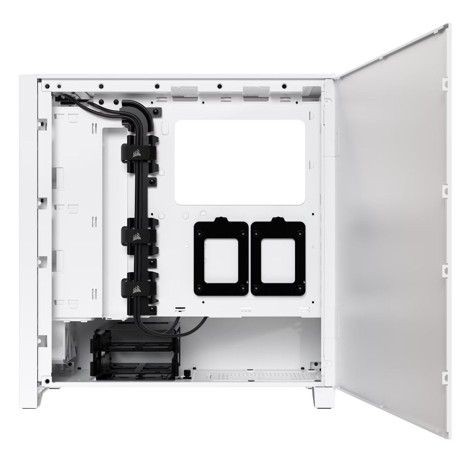 Corsair Corsair | Tempered Glass PC Case | iCUE 4000D RGB AIRFLOW | Side window | White | Mid-Tower | Power supply included No CC-9011241-WW