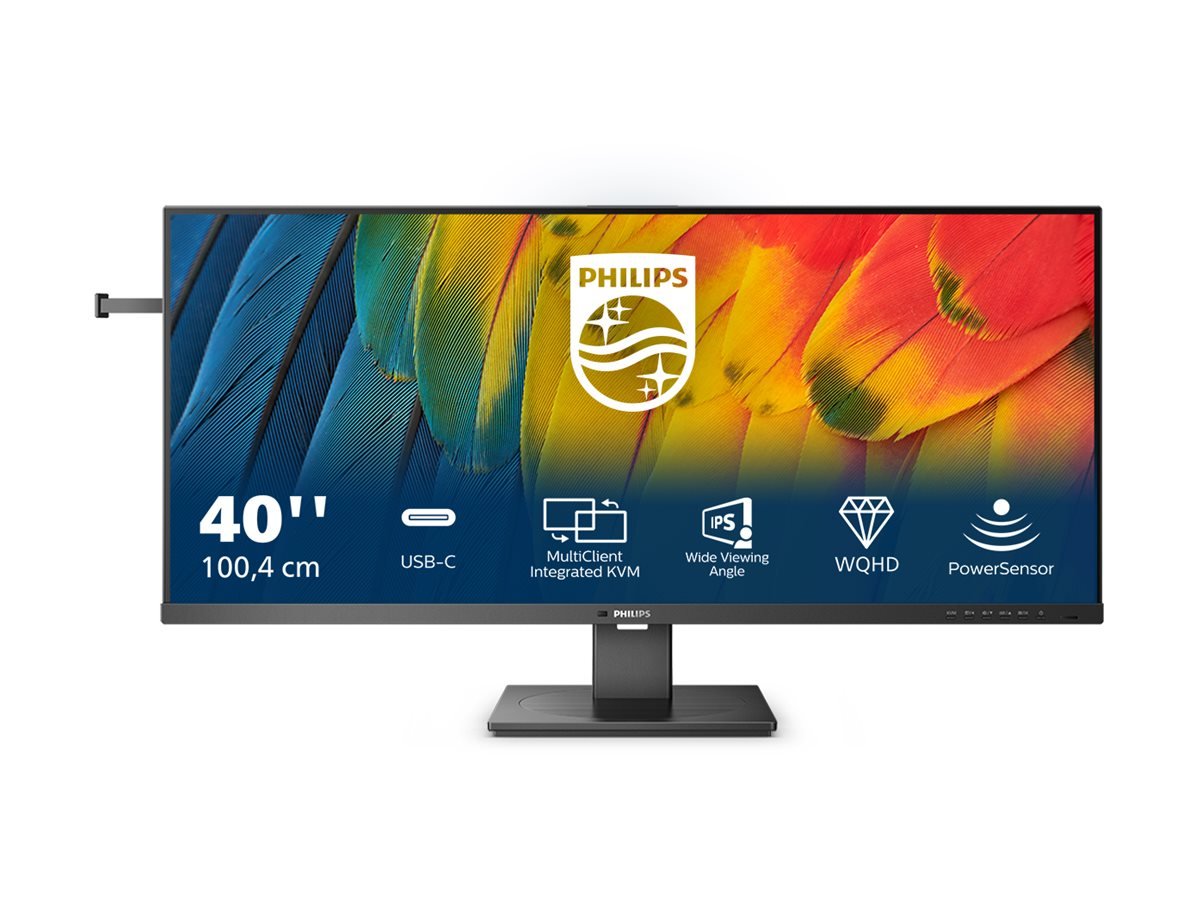 Philips Philips | USB-C Hub Monitor | 40B1U5600/00 | 40 " | IPS | WQHD | 21:9 | 120 Hz | 4 ms | 3440 x 1440 | 500 cd/m² | HDMI ports quantity 1 | Black 40B1U5600/00