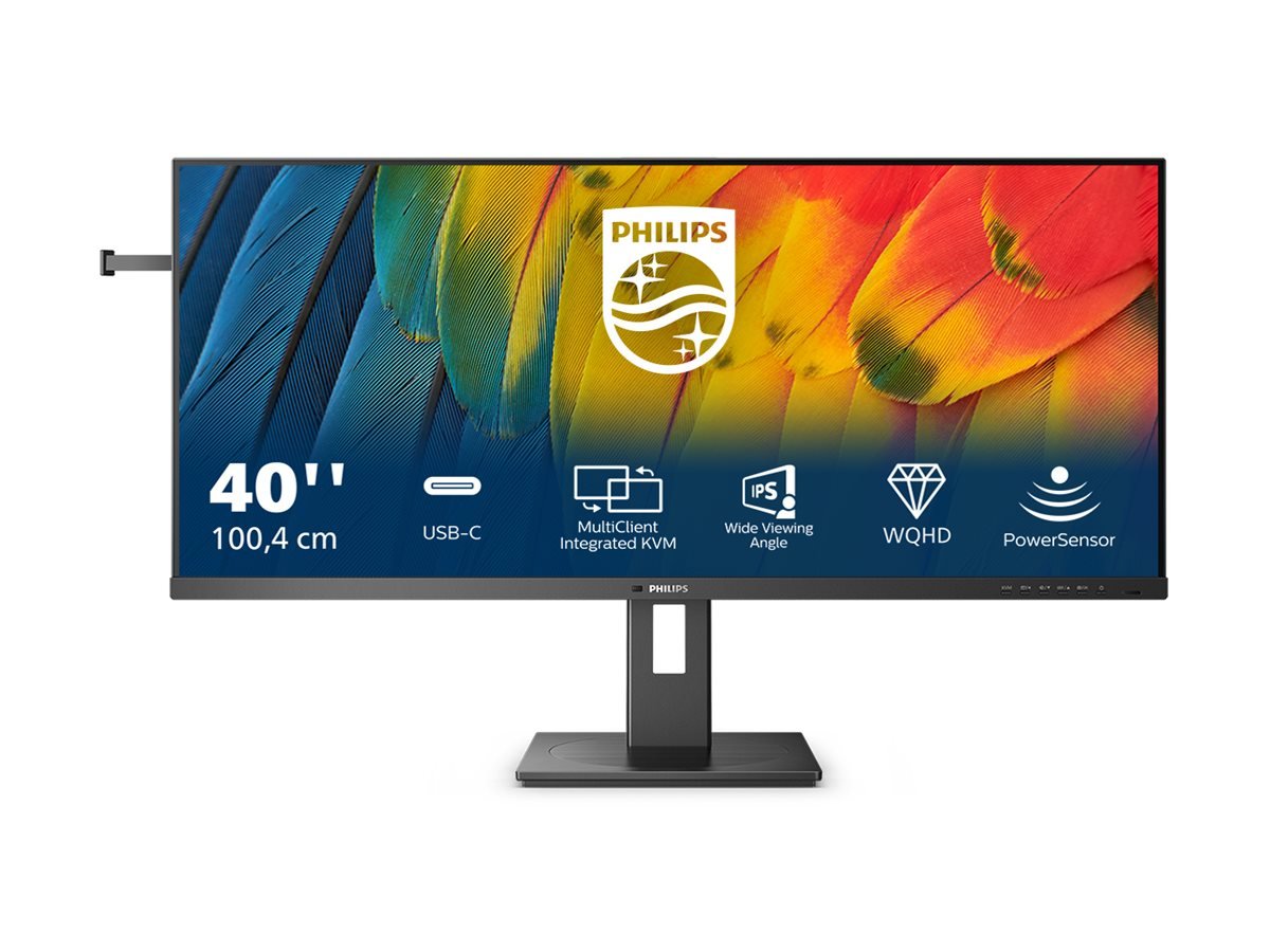Philips Philips | USB-C Hub Monitor | 40B1U5600/00 | 40 " | IPS | WQHD | 21:9 | 120 Hz | 4 ms | 3440 x 1440 | 500 cd/m² | HDMI ports quantity 1 | Black 40B1U5600/00