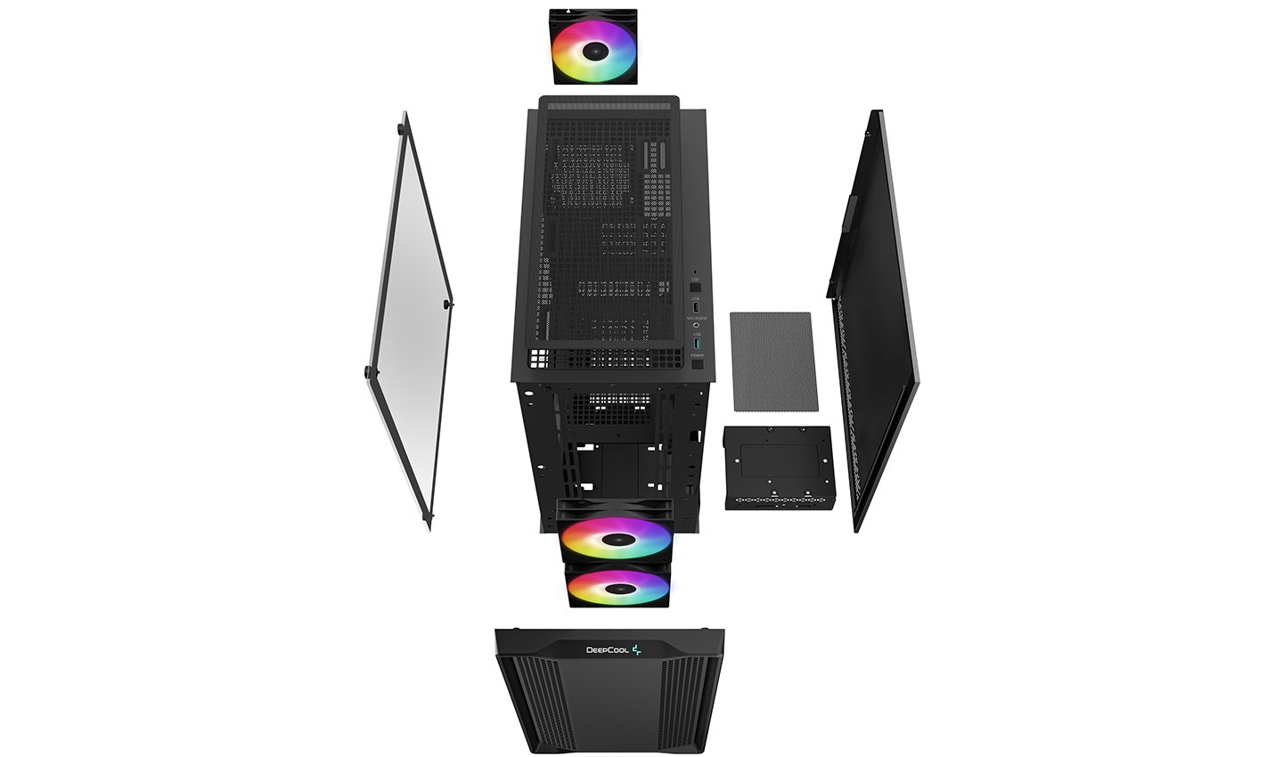 Deepcool Deepcool | Micro-ATX CASE | CC360 | Black | Mini-ITX / Micro-ATX | Power supply included No | ATX PS2 (maximum length: 160mm) R-CC360-BKAPM3-G-1