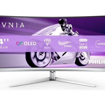Philips Philips | Curved Gaming Monitor | 34M2C8600/00 | 34 " | LED | WQHD | 21:9 | 100 Hz | 0.03 ms | 3440 x 1440 | 450 cd/m² | HDMI ports quantity 2 34M2C8600/00