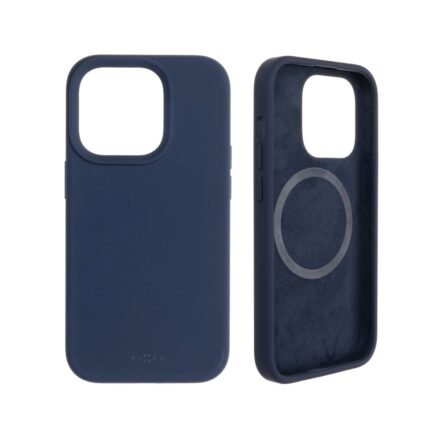 Fixed Fixed | MagFlow with MagSafe support | Back cover | Apple | iPhone 14 Pro | Liquid silicon | Blue FIXFLM-930-BL