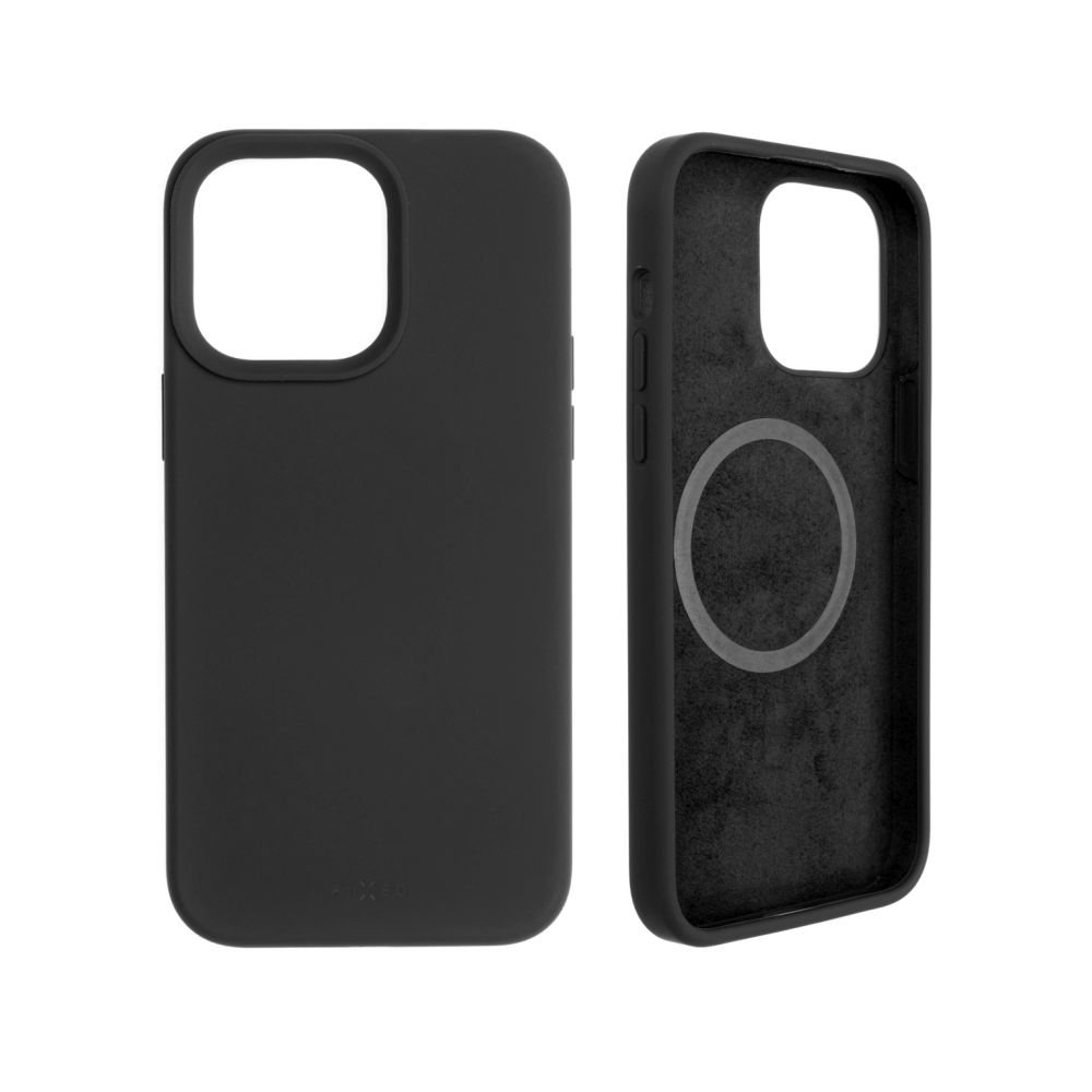 Fixed Fixed | MagFlow with MagSafe support | Back cover | Apple | iPhone 14 Pro Max | Liquid silicon | Black FIXFLM-931-BK