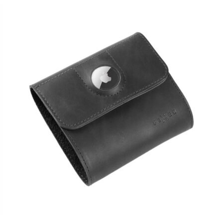 Fixed Fixed | Classic Wallet for AirTag | Apple | Genuine cowhide | Black | Dimensions of the wallet : 11 x 11.5 cm; Closing of the wallet is secured by a magnet; Smaller pocket for Apple AirTag; inner hidden pocket; 4 pockets for credit cards or documents FIXWAT-SCW2-BK
