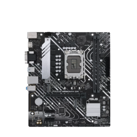 Asus Asus | PRIME B660M-K D4 | Processor family Intel | Processor socket LGA1700 | DDR4 DIMM | Supported hard disk drive interfaces SATA, M.2 | Number of SATA connectors 4 90MB1950-M1EAY0