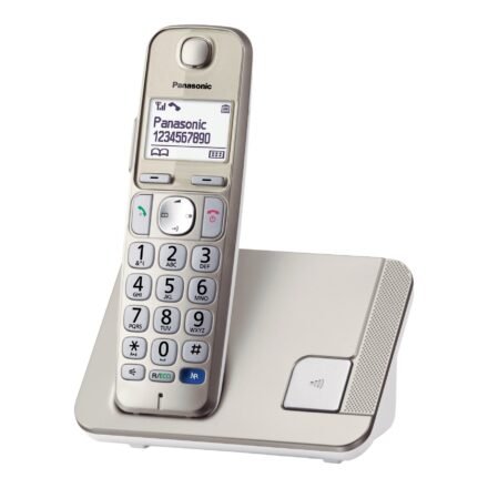 Panasonic Panasonic | Cordless | KX-TGE210FXN | Built-in display | Caller ID | Champagne | Conference call | Phonebook capacity 150 entries | Speakerphone KX-TGE210FXN