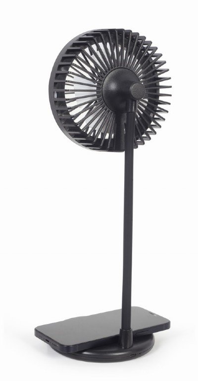 Gembird Gembird | TA-WPC10-LEDFAN-01 Desktop Fan With Lamp And Wireless Charger | N/A | Phone or tablet with built-in Qi wireless charging TA-WPC10-LEDFAN-01