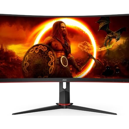 AOC AOC | Gaming Monitor | CU34G2XP/BK | 34 " | VA | 21:9 | 180 Hz | 1 ms | 3440 x 1440 pixels | HDMI ports quantity 2 | Black CU34G2XP/BK