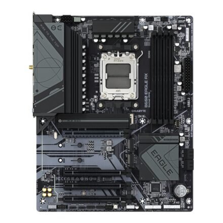 Gigabyte Gigabyte | B650 EAGLE AX | Processor family AMD | Processor socket AM5 | DDR5 | Supported hard disk drive interfaces M.2, SATA | Number of SATA connectors 4 B650 EAGLE AX