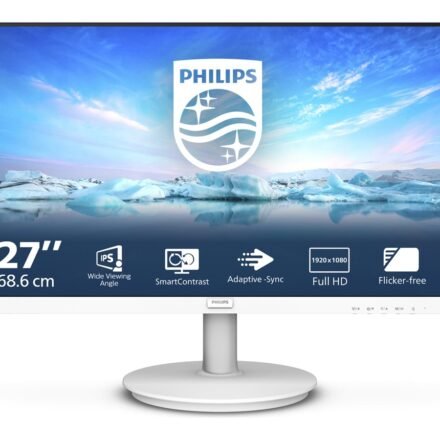 Philips Philips | Monitor | 271V8AW/00 | 27 " | IPS | 16:9 | 75 Hz | 4 ms | 1920 x 1080 pixels | 250 cd/m² | White 271V8AW/00