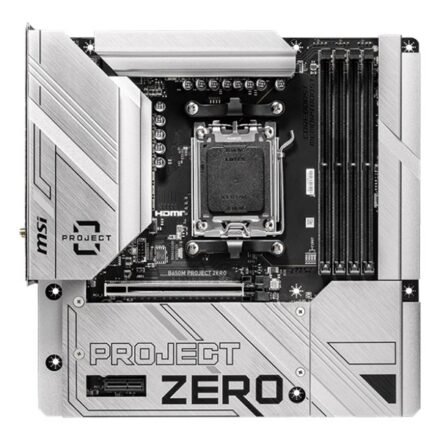 MSI MSI | B650M PROJECT ZERO | Processor family AMD | Processor socket AM5 | DDR5 | Supported hard disk drive interfaces M.2, SATA | Number of SATA connectors 4 B650M PROJECT ZERO