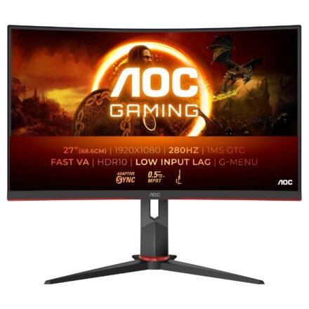 AOC AOC | C27G2Z3/BK | 27 " | VA | FHD | 16:9 | 280 Hz | 1 ms | 1920 x 1080 pixels | 300 cd/m² | HDMI ports quantity 2 | Warranty 36 month(s) C27G2Z3/BK