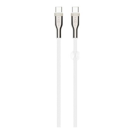 Fixed Fixed | Braided Cable USB-C/USB-C, 2m, 100W | FIXDB-CC2-WH FIXDB-CC2-WH