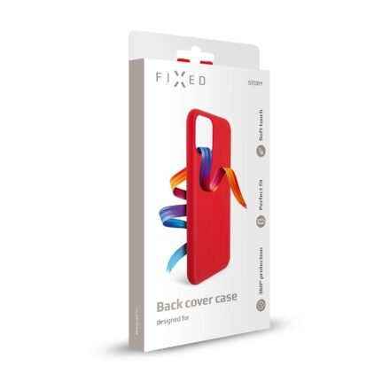 Fixed Fixed Story | Back cover | Apple | iPhone 16 Pro | Rubberized | Red FIXST-1402-RD