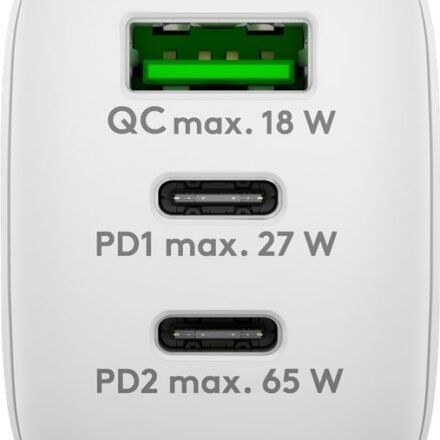 Goobay Goobay USB-C PD GaN Multiport Fast Charger (65 W) | 65408 65408