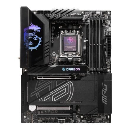 MSI MSI Processor family AMD | Processor socket AM5 | DDR5 UDIMM | Supported hard disk drive interfaces SATA, M.2 | Number of SATA connectors 4 MPG X870E CARBON WIFI