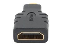 Gembird Gembird | HDMI to Micro-HDMI adapter | Black | HDMI | micro HDMI A-HDMI-FD