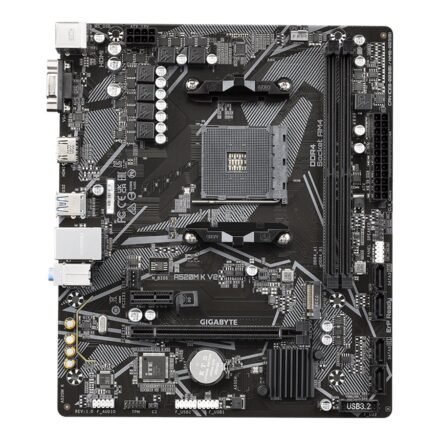 Gigabyte Gigabyte | A520M K V2 1.0 M/B | Processor family AMD | Processor socket AM4 | DDR4 DIMM | Memory slots 2 | Supported hard disk drive interfaces SATA, M.2 | Number of SATA connectors 4 | Chipset AMD A520 | Micro ATX A520M K V2