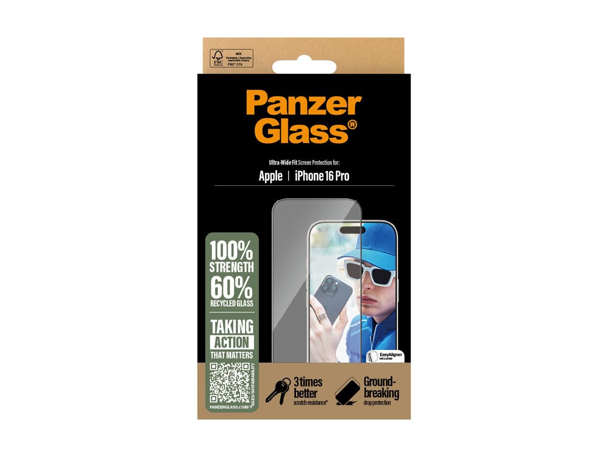 PanzerGlass PanzerGlass Screen protector | Apple | iPhone 16 Pro | Glass | Transparent | Ultra-Wide Fit 2862