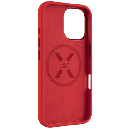 Fixed Fixed MagFlow | Back cover | Apple | iPhone 16 | Liquid silicon | Red FIXFLM2-1400-RD
