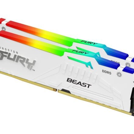 Kingston Kingston KF560C30BWEAK2-32 32GB 6000MT/s DDR5 CL30 DIMM (Kit of 2) FURY Beast White RGB EXPO | Kingston KF560C30BWEAK2-32
