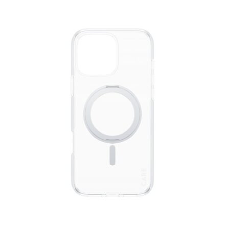 CARE CARE Feature Case | Back cover | Apple | iPhone 16 Pro Max | Recycled plastic | Silver | Kickstand & MagSafe 1328