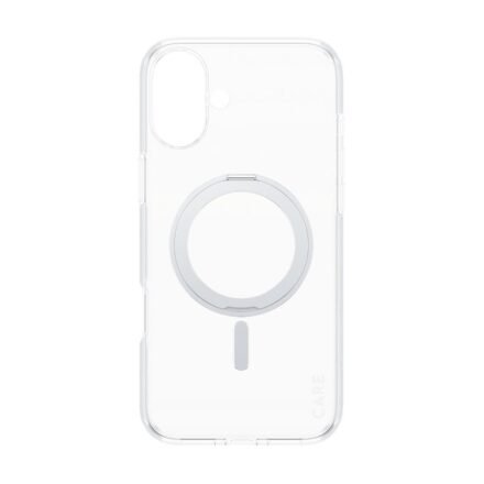 CARE CARE by PanzerGlass Case Feature | Back protection | Apple | iPhone 16 Plus | Recycled plastic | Silver | Kickstand & MagSafe 1327