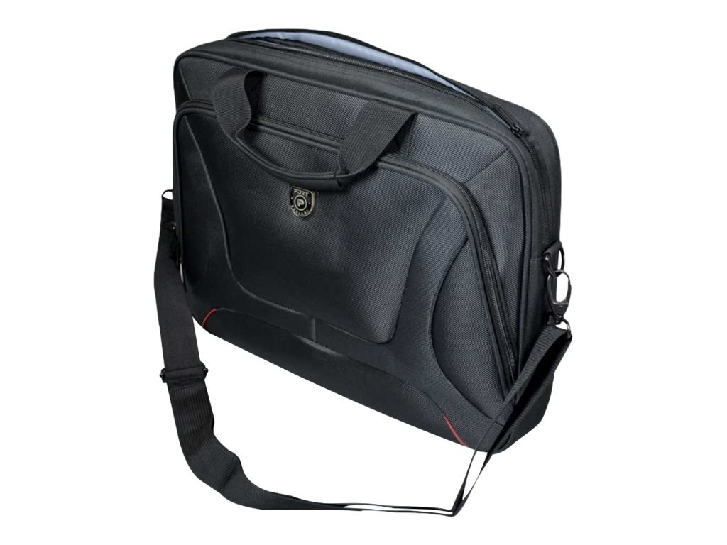 PORT DESIGNS PORT DESIGNS | Courchevel | Fits up to size 15.6 " | Messenger - Briefcase | Black | Shoulder strap 160514