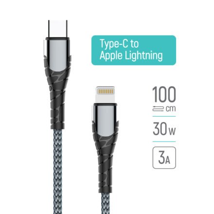 ColorWay ColorWay Cable Type-C - Apple Lightning (PD Fast Charging) 3.0А (30W), 1m | CW-CBPDCL033-GR CW-CBPDCL033-GR