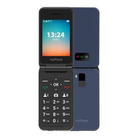 myPhone myPhone Flip | LTE | Black | 2.8 " | TFT | 48 MB | 128 MB | 3G | Bluetooth | 2.1 | USB version Type-C | Built-in camera | Main camera resolution 1.3 MP | 1000 mAh TEL000906