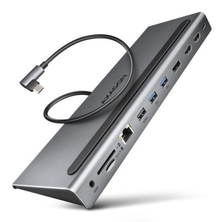 AXAGON AXAGON USB-C 5Gbps TRIPLE 4K DISPLAY 11in1 Hub | HMC-4KX3 HMC-4KX3