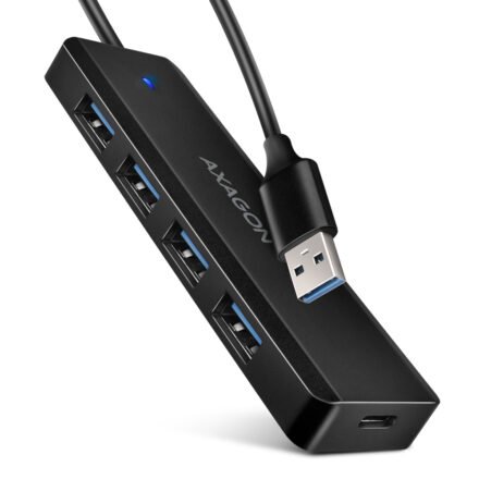 AXAGON AXAGON Travel four-port USB-A 5Gbps hub | HUE-C1A HUE-C1A