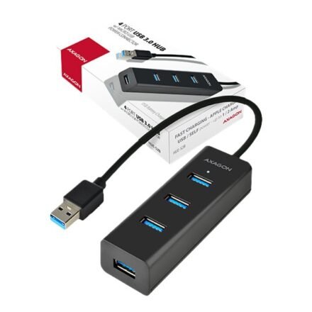 AXAGON AXAGON Four-port USB 3.0 hub with fast charging and power support | HUE-S2B HUE-S2B