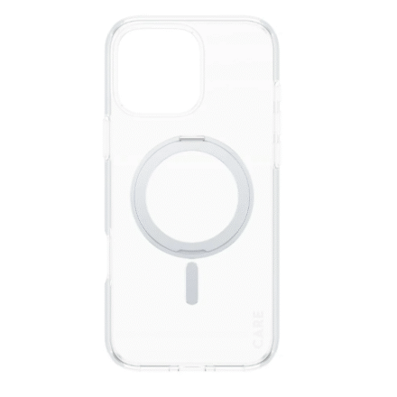 CARE CARE Feature Case | Back cover | Apple | iPhone 16 Pro Max | Recycled plastic | Silver | Kickstand & MagSafe 1328