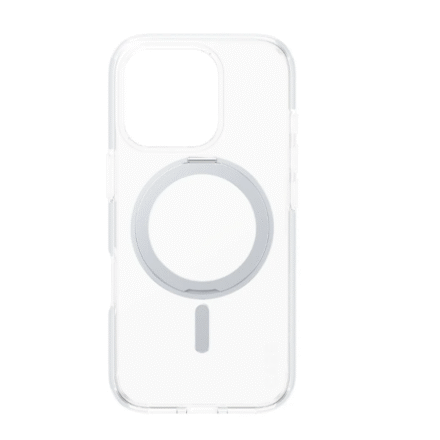 CARE CARE Feature Case | Back cover | Apple | iPhone 16 PRO | Recycled plastic | Silver | Kickstand & MagSafe 1326