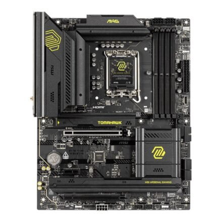 MSI MSI MAG B860 TOMAHAWK WIFI | Processor family Intel | Processor socket LGA1851 | DDR5 | Supported hard disk drive interfaces SATA, M.2 | Number of SATA connectors 4 MAG B860 TOMAHAWK WIFI
