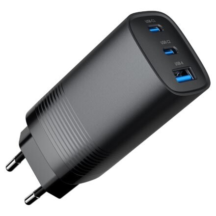 Cablexpert Cablexpert 3-port 65 W GaN USB PowerDelivery fast charger | TA-UC-PDQC65-01-BK TA-UC-PDQC65-01-BK