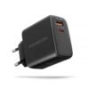 AXAGON AXAGON GaN wallcharger 2x port (USB-A + USB-C), PD3.0/PPS/QC4+/SFC2.0/AFC/SCP/FCP/Apple, 45W | ACU-PQ45 ACU-PQ45