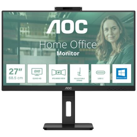AOC AOC | Q27P3QW | 27 " | IPS | QHD | 16:9 | 75 Hz | 4 ms | 2560 x 1440 pixels | 350 cd/m² | HDMI ports quantity 2 Q27P3QW