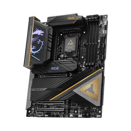 MSI MSI MEG Z890 ACE | Processor family Intel | Processor socket LGA1851 | Supported hard disk drive interfaces SATA, M.2 | Number of SATA connectors 4 MEG Z890 ACE