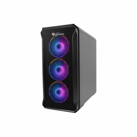 Genesis GENESIS IRID 503 ARGB Pc case, Micro tower, 2xUSB 2.0, 2x Jack, 1xUSB 3.0, Black | Genesis | IRID 503 ARGB | Black | ATX | Power supply included No NPC-1559