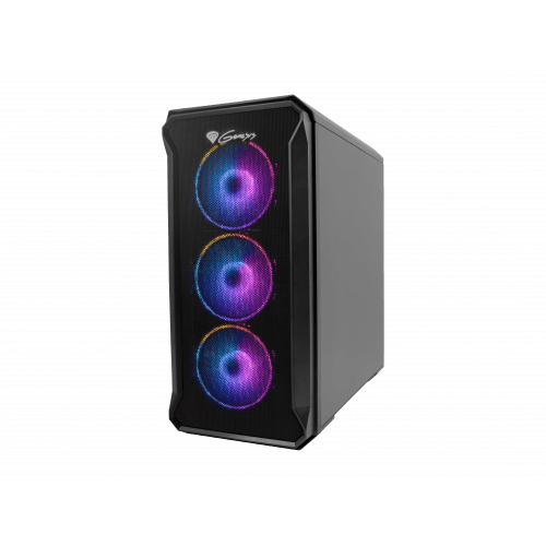Genesis GENESIS IRID 503 ARGB Pc case, Micro tower, 2xUSB 2.0, 2x Jack, 1xUSB 3.0, Black | Genesis | IRID 503 ARGB | Black | ATX | Power supply included No NPC-1559