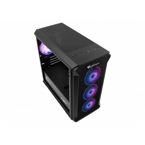Genesis GENESIS IRID 503 ARGB Pc case, Micro tower, 2xUSB 2.0, 2x Jack, 1xUSB 3.0, Black | Genesis | IRID 503 ARGB | Black | ATX | Power supply included No NPC-1559